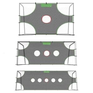 1 3 buracos rede de gol de futebol destacável bolas de futebol equipamento de treinamento de tiro rede para 231225