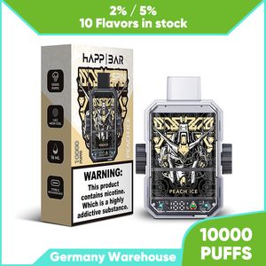 Original Puff Vape Factory 10K Puffs Bar 10000Puffs Plus Vaper Device Refilled 2% 5% Strength Nic Salt Vape Juice High Quality Vaporizer