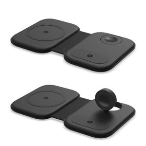 充電器3 in 1磁気Qiワイヤレス充電器15w充電ステーションのためのiwatch airpods iPhone 13 Pro Max Samsung