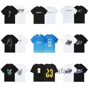 Mäns T -skjortor Herrens kvinnor Trapstar T Shirt Designer Tiger Head Shirts For Men Graphic Short Sleeve Tee Summer Street Sports Clothes Goz1 H8U1