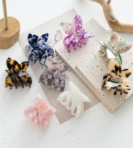 2022 INS moda coreana piccola farfalla cattura fermaglio per capelli in acetato artigli accessori per capelli leopardo acrilico per le donne ragazze6627451