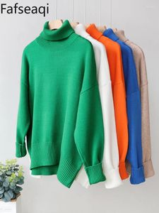 Kadın Sweaters Green Boy Boy Beltlenk Kazak Siyah Drulovers Kadınlar İçin Top Kış Sonbahar 2023 Kalın Yumuşak Kız Baggy