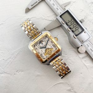 기계식 자동 로마 탱크 클래식 디자이너 여성 남성 316L 강철 Sier Gold Watch Wedding Montre De Luxe Swiss Watches C6