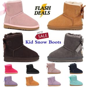 Designer australien barn stövlar flickor pojkar uggskid mini boot baby skor kvinnor vinter boot mån rosa plattform stövlar småbarn enfant spädbarn ungdomar barn tossor