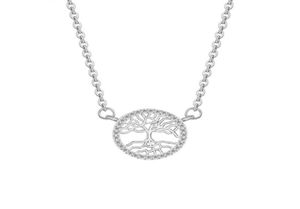 Antik Tree of Life Statement Necklace Goldsilver Color Pendant Halsband Minnes Locket Charm Women Vintage Jewelry Whole CH3501986