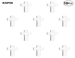 Distintivo croce argentata Spilla da bavero Distintivo bandiera Spilla Spille Distintivi 10 pezzi un lotto1853053