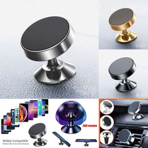 Bil Upgrade Mini Car Magnetic Phone Holder Air Vent Bracket Instrument Panel Mount GPS Navigation Support för iPhone Samsung Huawei Xiaomi