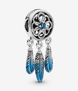 2021 coleção primavera 925 prata esterlina jóias contas azul dreamcatcher encantos 799341c01 caber estilo europeu pulseiras colares2830093