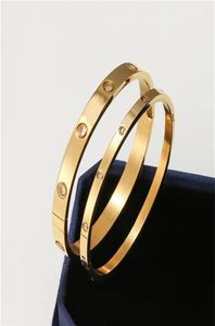 Złota bransoletka kobiety urok Bangle Design Men Men Otward Biżuteria ze stali nierdzewnej przyjęcie weselne unisex cyrkon diament Chirstmas Valent6451504