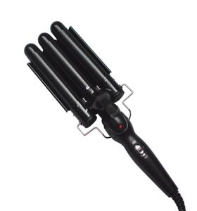 Care Products professional Curling Iron Ceramic Triple Barrel Curler Irons Hair Wave Waver Styling Tools Hairs Styler Wand4720105