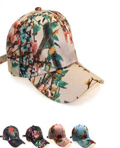Mode 3D Flower Printed Baseball Caps Womens Outdoor Travel Sunhat Adult Tiedyed Justerbar Polyester Casual Sports Hats7622150