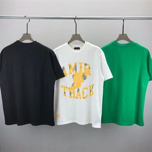 Tshirt Spring/Summer Trend Trend Fashion Short Sleeve Tシャツ高品質のJacquardレディースメンズ衣料サイズm-xxxlカラーブラックホワイトR442