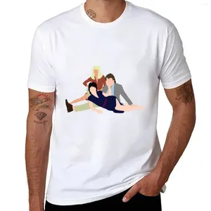 Herren Polos Three's Company T-Shirt Sommerkleidung Top Hippie Herren einfarbige T-Shirts