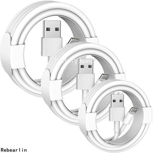 Hög hastighet 1m 3ft USB -kabel Fast Micro USB Typ C laddningskablar 1 M Hög kvalitet för Samsung S22 S23 S24 Xiaomi Huawei F1