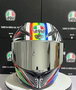 AAデザイナーヘルメットヘルメットAGVモトクロスモーターサイクルヘルメットAGVピスタGP RRイタリアのカーボンファイバーヘルメットフルヘルメットオートバイランニングヘルメット季節限定