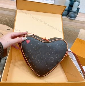 M57456 Shoulder Bags GAME ON COEUR Mini Desinger red heart handbag calf leather women canvas embossed crossbody evening shoulder bag purse