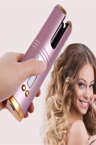 Automatyczne ceramiczne owłosienie żelaza żelaza do włosów Waver Wand Curling Wand Curlers Bezdroczny USB Ładowanie Iron 2206147210093