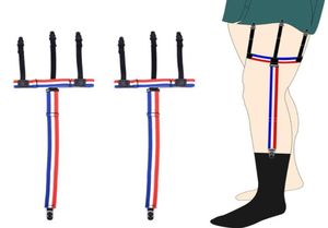 Adjustable SlipResistant Shirts Stays Garters Shirts Socks Gentleman Belt Solid Color Suspenders for Shirts Gentleman Leg Braces3881013
