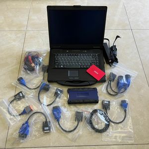 tunga diagnostiska verktyg för lastbilar NEXIQ 2 USB 125032 Länkkablar Full Adapter med bärbar dator Toughbook CF 52 Computer 24V