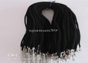 100Pcs Velvet Necklace Cord With Clasp 45cm5cm chain Necklace String Necklace Rope9404296