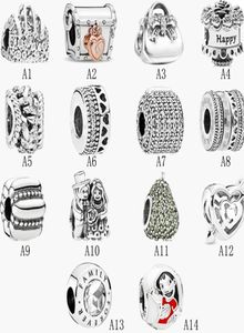 Echte S925 Sterling Silber Charms Armbänder LOVE bag Treasure Box ein Pfeil durch Kette Snap Verschlüsse Armband fit für DIY Bead Charm1168362