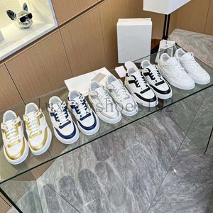 Designer Casual Shoes JANE TRIOMPHE Trainers Women man BLOCK Wedge Leather Sneakers Calfskin Thick Soled Rubber Shoes