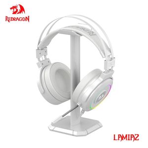 Earphones Redragon Lamia H320 RGB Backlighting gaming Headphone 7.1 USB Surround sound Computer headset Earphones With Microphone bracket