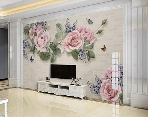 Wallpapers Custom Photo Wallpaper Mural 3D European modern minimalist handpainted oil Wall Decorative Painting papel de parede wall papers h