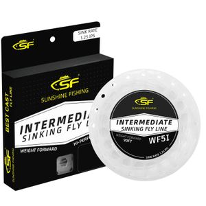 SF Intermediate Sinking Fly Line Weight Forward Sink Fishing Clear Nylon för streamers IPS125 231225
