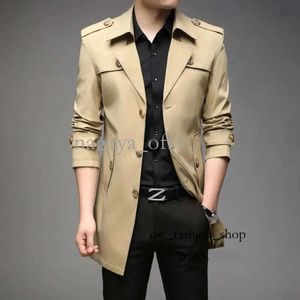 Designer Kleidung Herren Trenchcoats Frühling Männer Mode England Stil Lange Herren Casual Oberbekleidung Jacken Windjacke Marke 2023 611 984