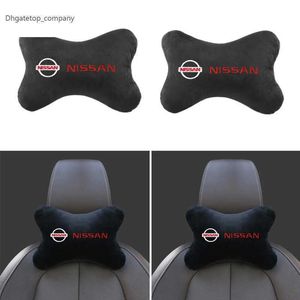 Organizzatore 1 pz Copertura del poggiatesta dell'auto Copertura di sede dell'auto Testa del collo Resto del cuscino per Nissan Nismo Xtrail Qashqai Tiida Teana Juke Accessori