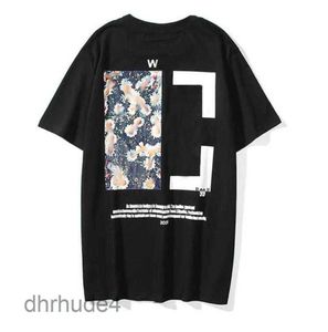 Nya män Womens Fashion Tops Sports Tshirt Summer Designer T Shirts Luxury Cotton Loose T-Shirts Casual Short Hermes Oil Målning Black Back Print 8C1N