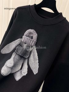 Tech Sweaters Erkek Hoodies Sweatshirts Kadın Kazak Çin-Şık Tatlı Tavşan Grafiti Peluş Hoodie Cinsellik Tarzı Ceket Erkek 126 689