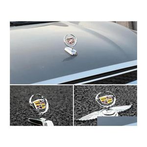 Naklejki naklejki samochodowe Naklejki na Cadillac Escalade Sewilla CTS ATS BLS SRX SLS XTS XT5 XT6 ALLOY Chrome Front Hood Emblem Sticker
