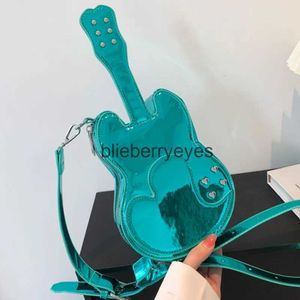 Shoulder Bags Handbags Patent Women's Leather Bag 2023 New Personalized Fashion Women's Shoulder Bag Quality Party Cute Fun Violin Horizontal Body Bagblieberryeyes