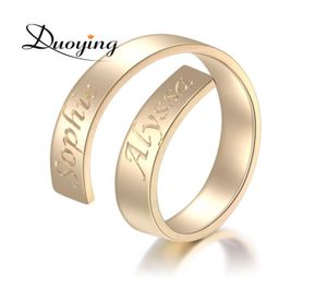 Anpassad namn Ring Personlig bokstav Ring Gold Dainty Inledande Wrap Gepersonaliseerde Ring Present till sin Etsy -leverantör7025730