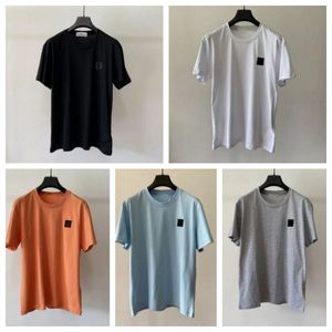 Hochwertiges Designer-Stones Island-T-Shirt für den Sommer, atmungsaktiv, locker, kurzärmelig, Briefdruck, Valentinstag, Street Fashion, Campus-Baumwoll-T-Shirt für Herren und Damen