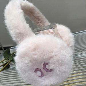 Designer Brand Plush Earmuff Females Winter Folding Ear Cover Soft Hair Ear Muffs Fashion Girls Cute Cycling Ears Bag Warm Earmuffs