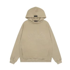 Erkek Hoodies Designer Hoodies Sonbahar Yeni Üç Boyutlu Silikon Mektup Yüksek Kadın Sweatshirts Çok yönlü gündelik bahar haki leece hoodie erkekler için