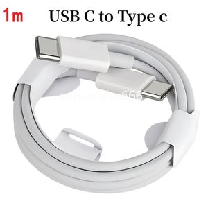 クイック充電1M 3フィートUSB CへのタイプC PDケーブル充電器SAMSUNG GALAXY S22 S23 S24 UTRAL HUAWEI XIAOMI HTC LG S1ホワイトワイヤーのケーブル