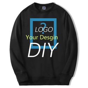 Anpassad din design Skriv ut din bild DIY MENS Anpassade hoodies Sweatshirt Pullovers Herrens överdimensionerade Drop Streetwear 231226