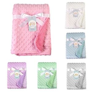 76 102 cm varmt dubbelskikt Swaddle Wrap Born Thermal Soft Bath Handdukvagnsskydd Sleepsack 231226