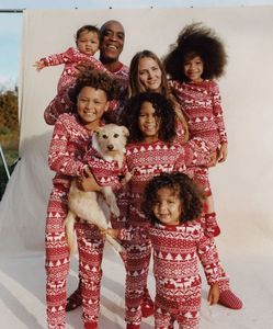 Mordotter Fader son Familj Look Outfit Baby Girl Rompers Sleepwear Pyjamas 2023 Julmatchning Pamas 231226
