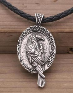 Pendanthalsband Odin Raven Talisman Amulet Viking Halsband Wicca Bird Goth Jewlery Runes Neckless Wiccan Pagan Men Women Accesso2910683