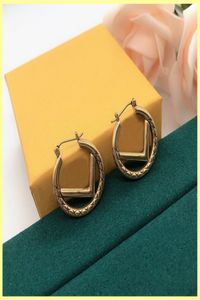 Women Hoop Earings Men Fashion Jewelry Designer Accessories Womens Luxurys Designers Stud Letter F Gold Earring High Quality 210739581149