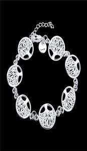 Women039s Sterling Silver Plated tree of Life Charm Bracelet GSSB607 fashion 925 silver plate jewelry bracelets1056428