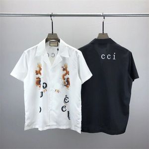 Camiseta masculina primavera/verão tendência moda manga curta camiseta de alta qualidade jacquard roupas masculinas femininas tamanho m-xxxl cor preto branco s478b