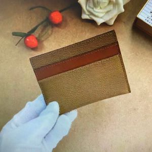 Porte Cartes Double Leather Fashion Mens Women Credit Card حامل بطاقة المحفظة الحافلة الحافلات الفاخرة