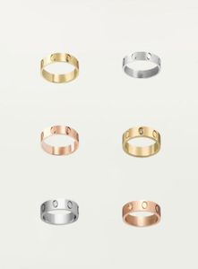 Högkvalitativ designer Love Screw Ring Men039s och Women039S Ring Classic Luxury Titanium Steel Eloy Material Fade Never Fade Non5468466