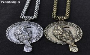 Pendanthalsband Odin Raven Talisman Amulet Viking Halsband Wicca Bird Goth Jewlery Runes Neckless Wiccan Pagan Men Women Accesso2874303